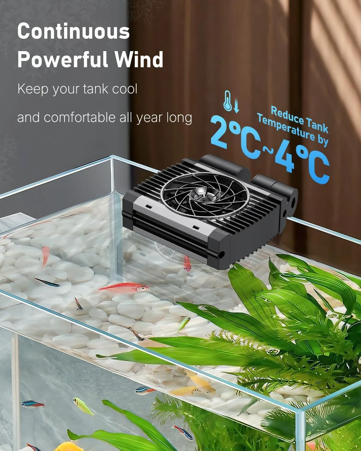 Pawfly Ventola Raffreddamento Acquario 1 Ventola Timer