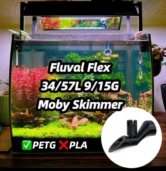 Moby Lab Skimmer superficie per Fluval Flex 34L 57L