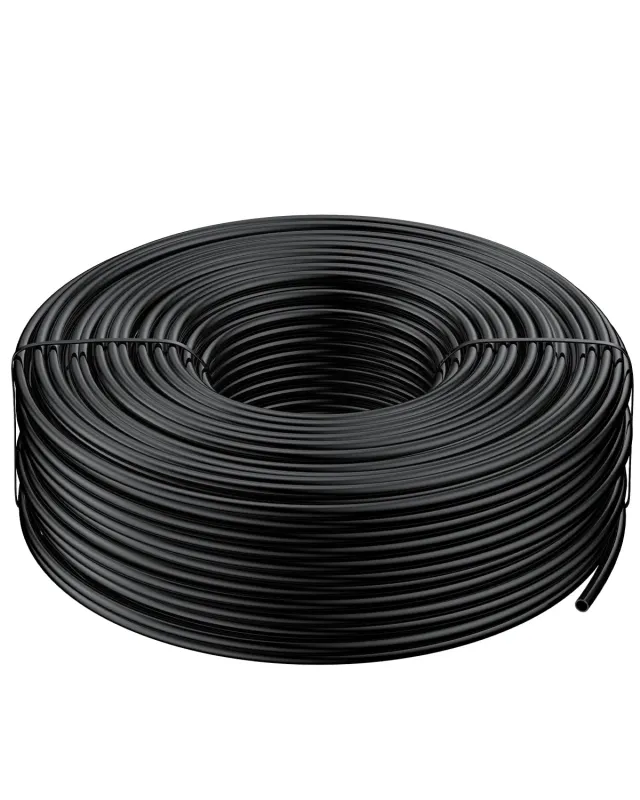 Pawfly Tubo Irrigazione a Goccia 61m 4x6mm in PE Nero Micro