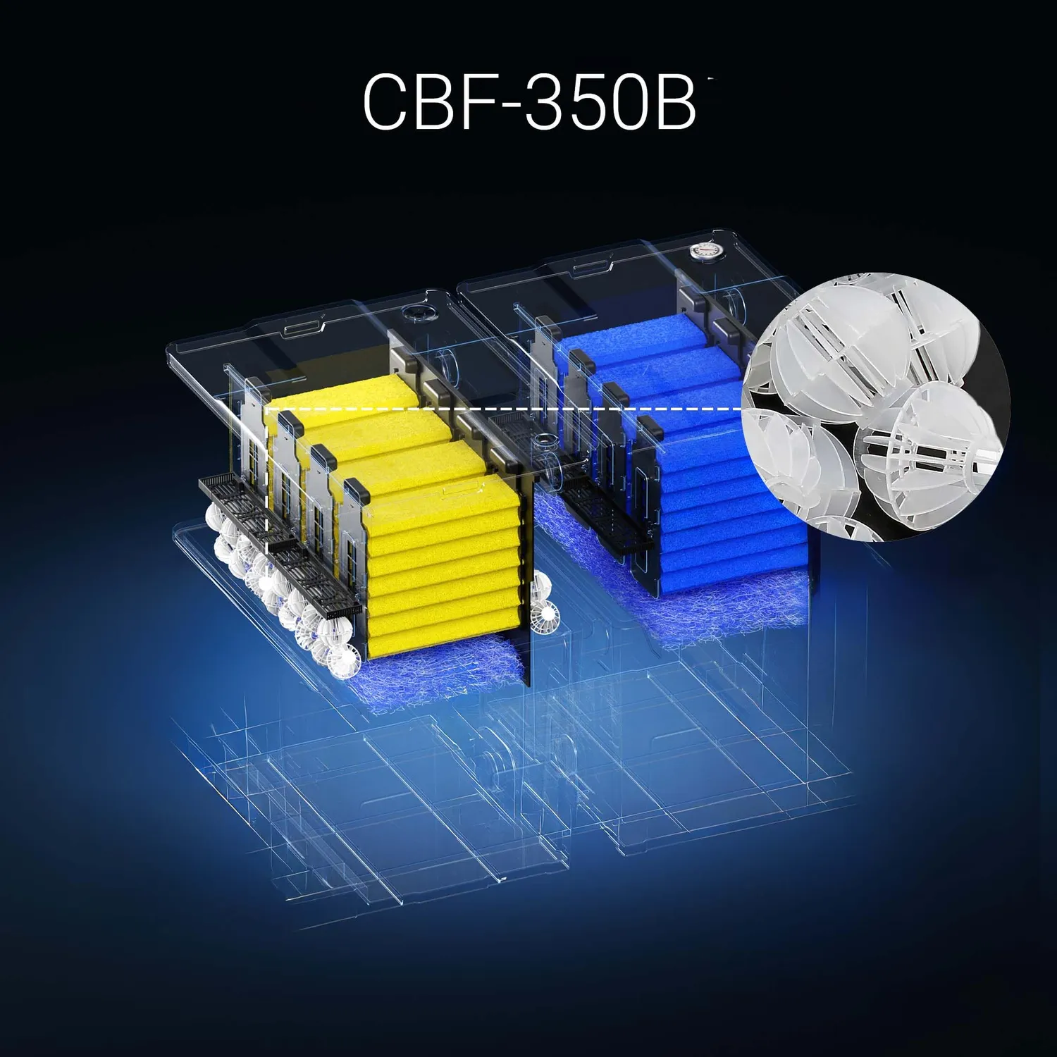 SunSun CBF-350B bioballs filtro ricambio biologico