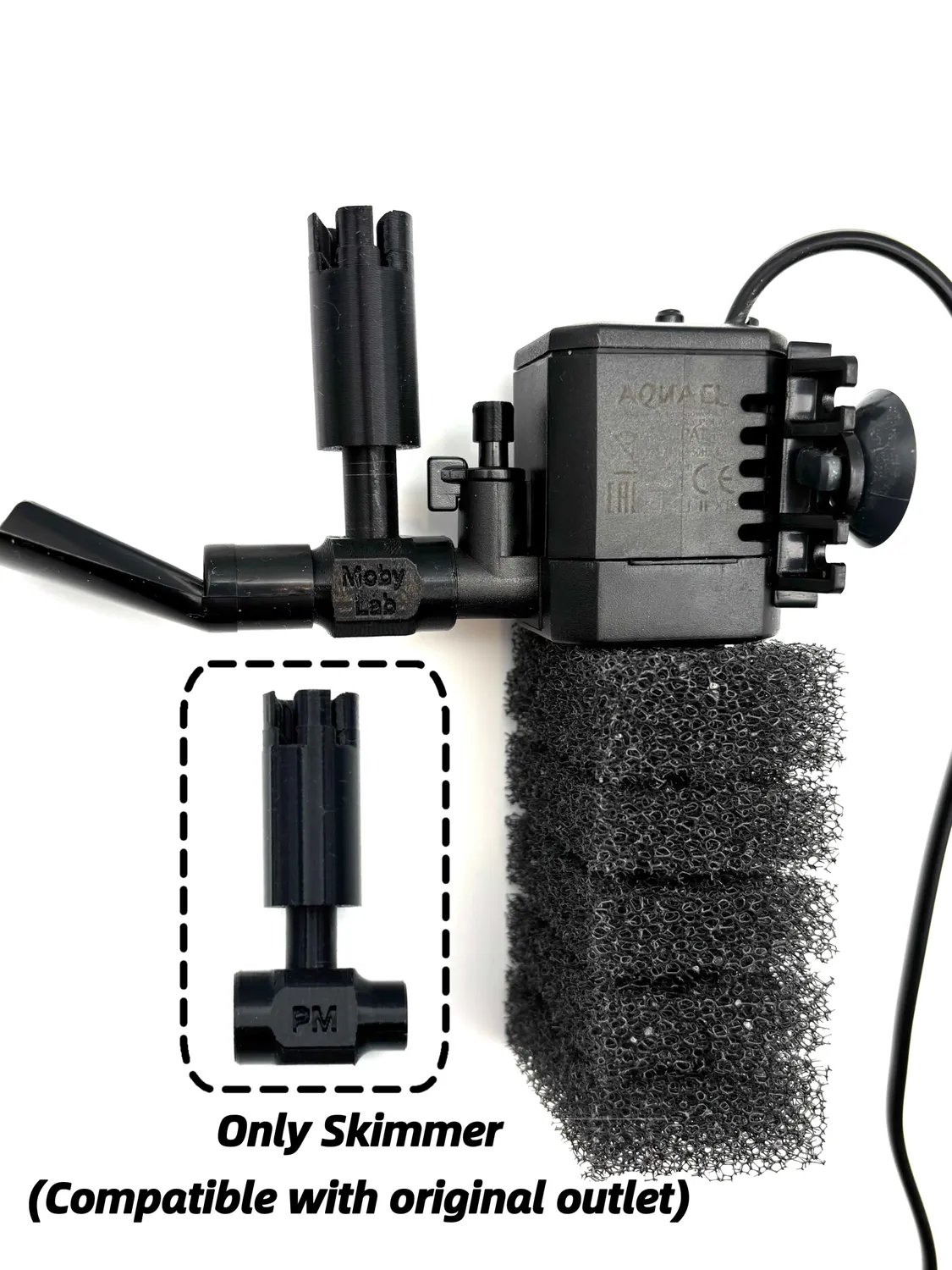 Moby Lab Skimmer Superficie Aquael Pat Mini Solo Skimmer