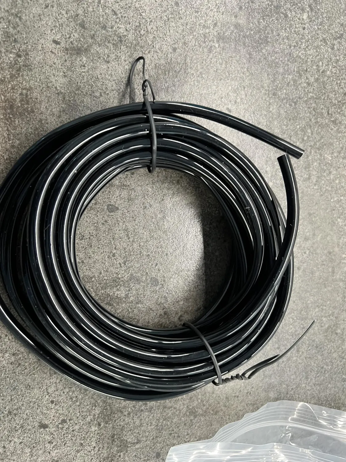 Pawfly tubo irrigazione 61 m 4-6 mm PVC nero