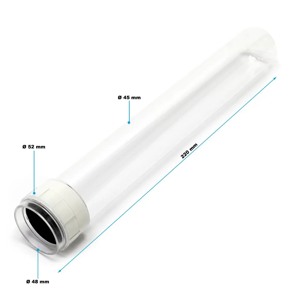 SunSun Tubo Vetro Quarzo CPF-5000 CPF-10000 Ricambio
