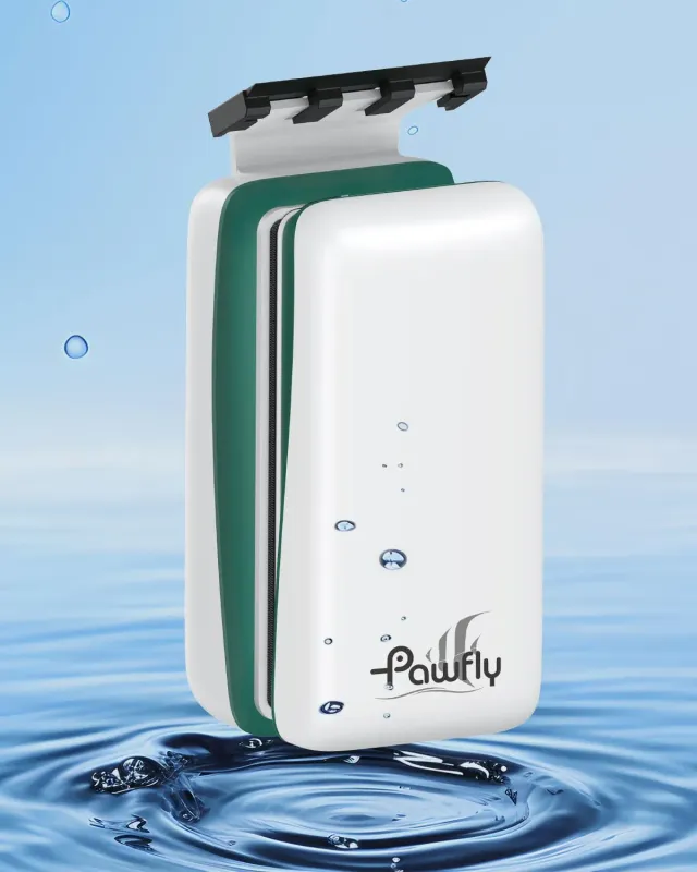 Pawfly pulitore magnetico acquario vetro fino 0,65 cm