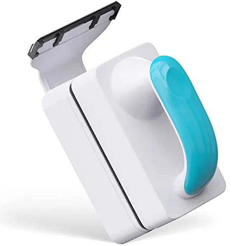 Pawfly spazzola magnetica acquario vetro 7,5 cm raschietto