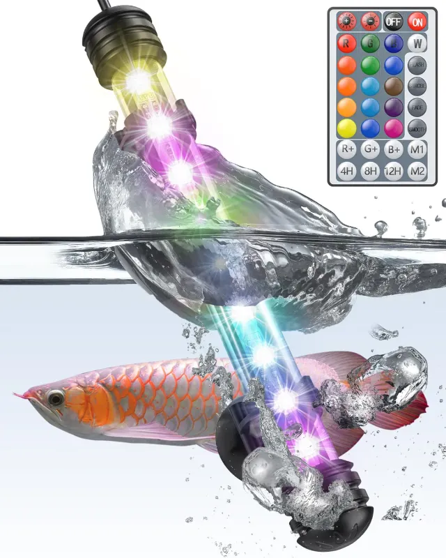 Pawfly 19cm luce LED acquario 1,8W con telecomando