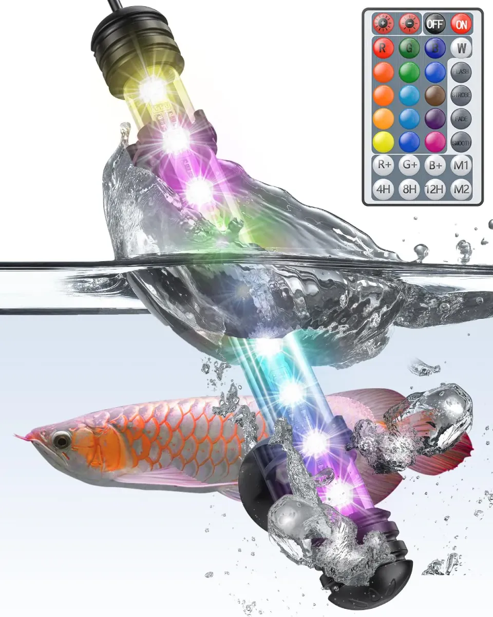 Pawfly 19cm luce LED acquario 1,8W con telecomando