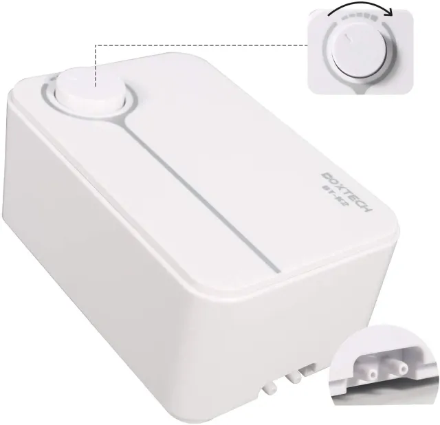 Boxtech Pompa Aria Acquario 5W Bianca 2 Uscite Regolabile
