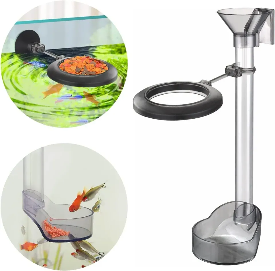 boxtech tubo mangiatoia acquario 20-37 cm acrilico