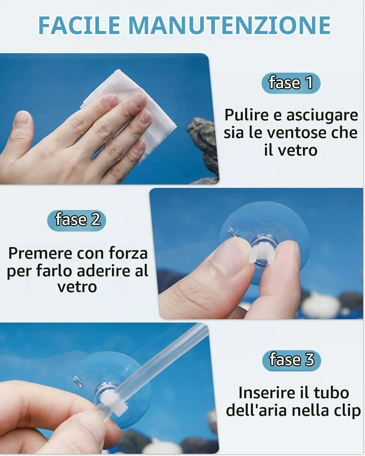 Pawfly Ventose Bianche Tubo Aria 4-6 mm 20 Pezzi