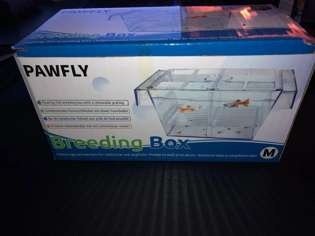 Pawfly Sala Parto Acrilico M 13,5 cm per Avannotti e Guppy