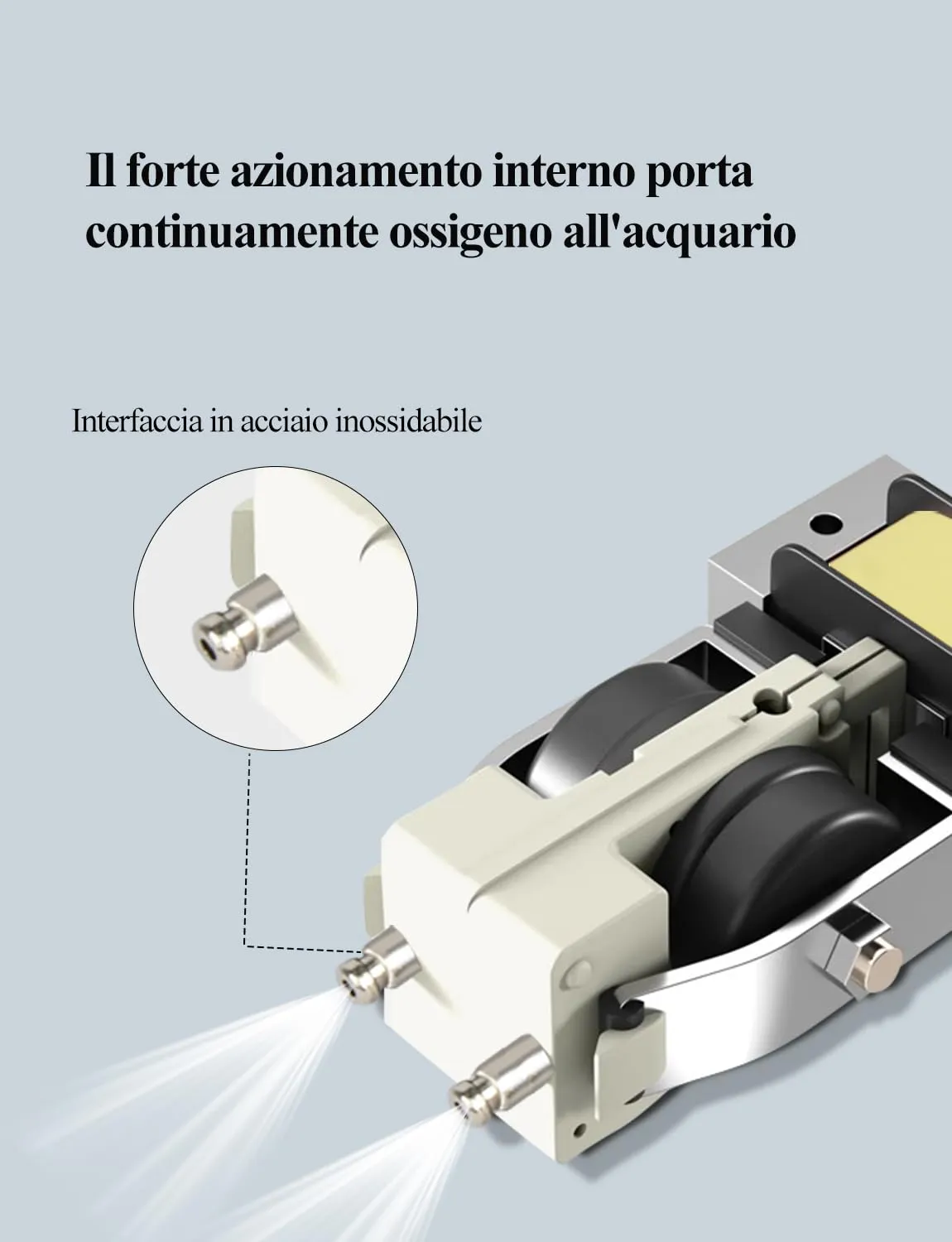 Boxtech Aeratore Acquario 3,5W Doppia Uscita con Accessori