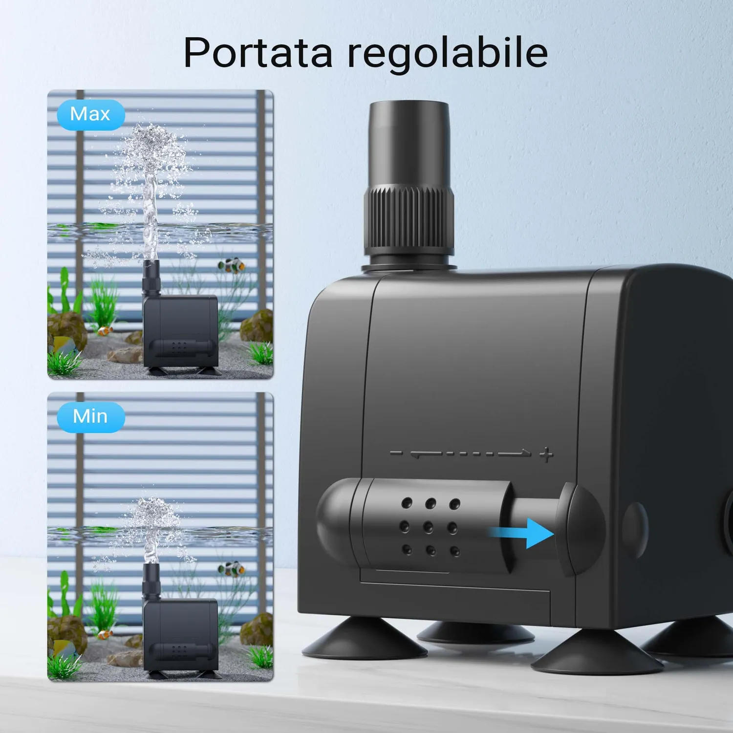 SunSun JP-032 pompa acquario 600 l/h 8 W