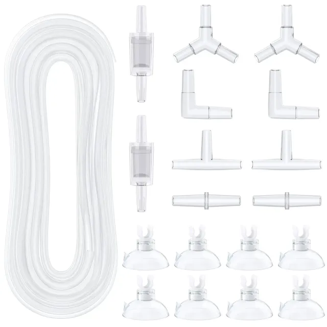 Pawfly Tubo Aria Acquario 7,5 m Kit Bianco Accessori