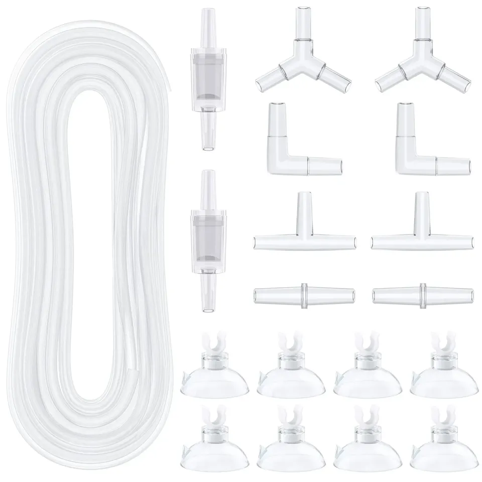 Pawfly Tubo Aria Acquario 7,5 m Kit Bianco Accessori