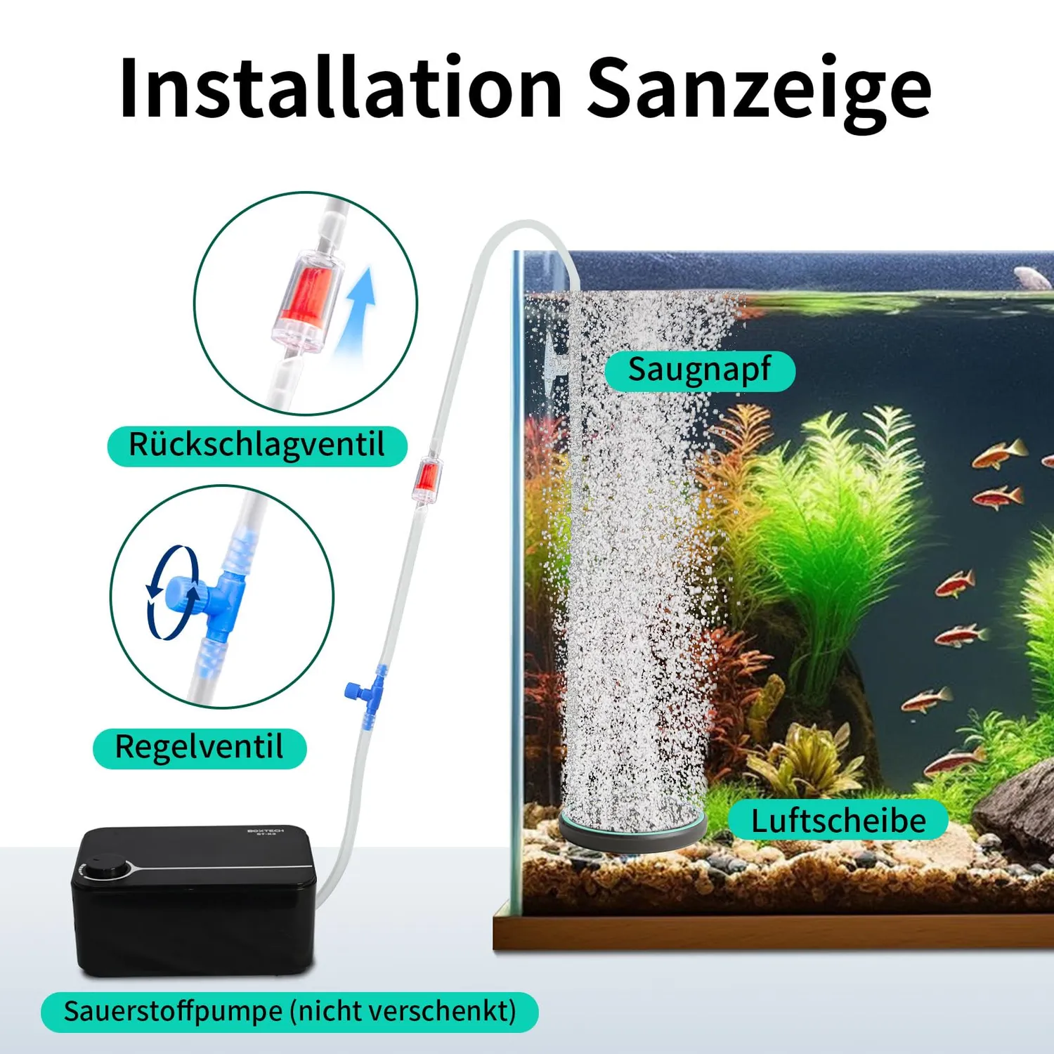 Boxtech Diffusore Aria Nano Disco 150 mm con Accessori