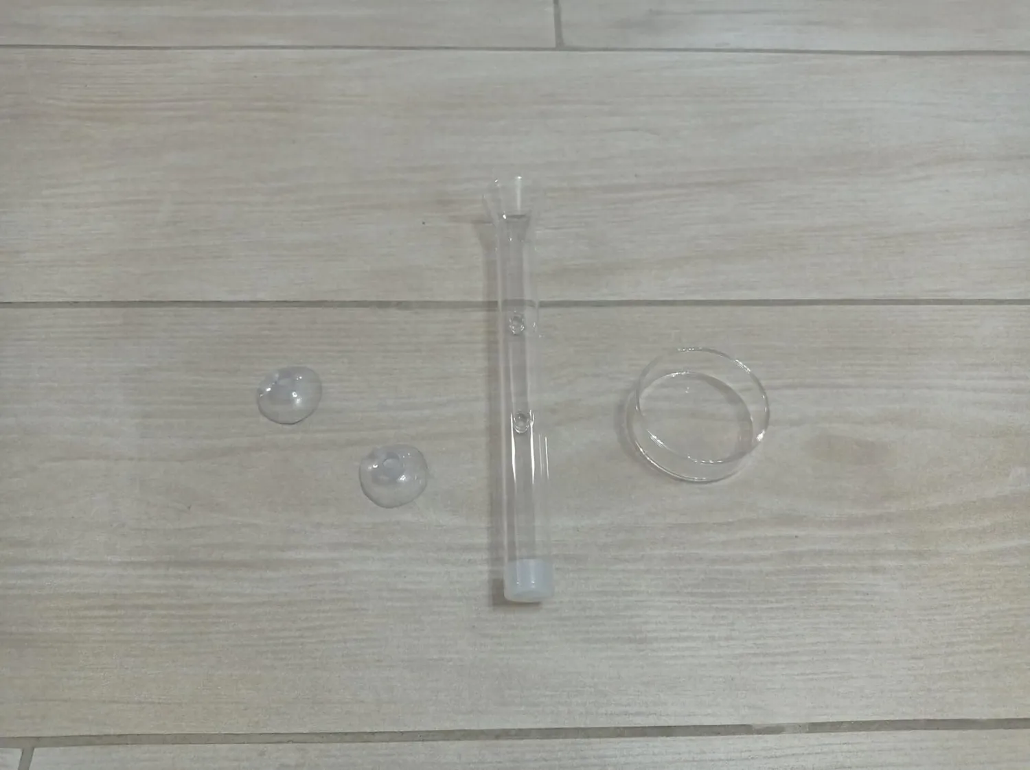 Pawfly tubo alimentazione pesci vetro 20 cm con ciotola