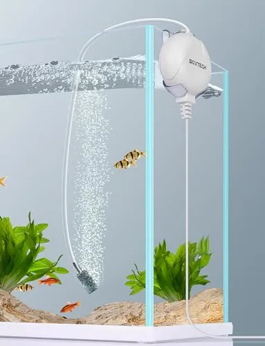 Boxtech Mini aeratore acquario 1W bianco 50L