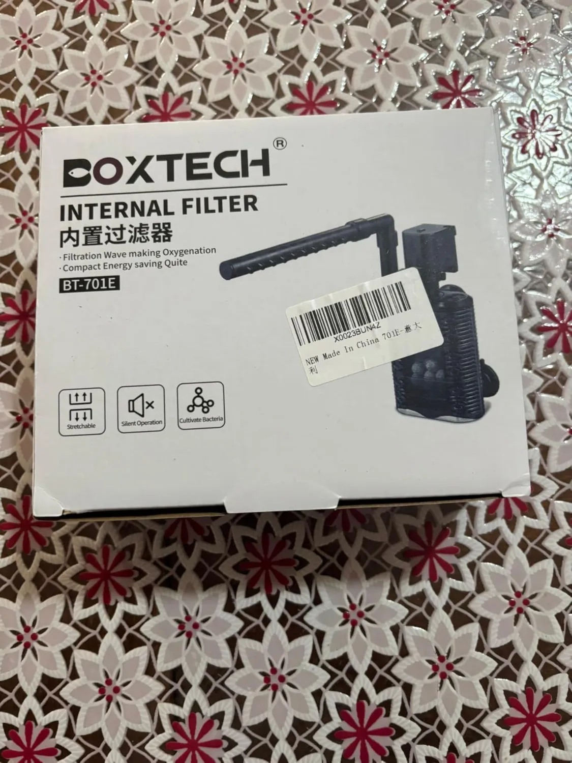 boxtech 5 in 1 filtro interno acquario 3W 390 L/H 75-150 L
