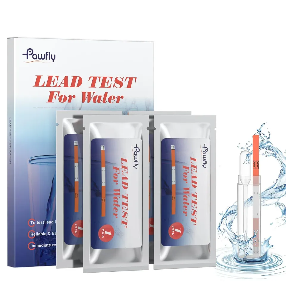 Pawfly kit test piombo acqua potabile 4 pz fino a 5 ppb