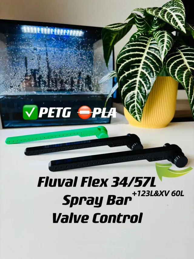 Moby Lab Spray Bar Fluval Flex 57L nera flusso regolabile