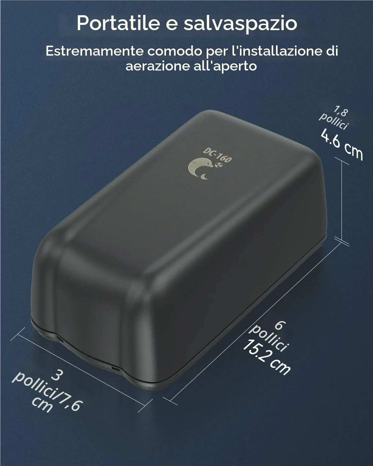 Pawfly Ossigenatore Batteria 2,5 l/min Portatile da Pesca
