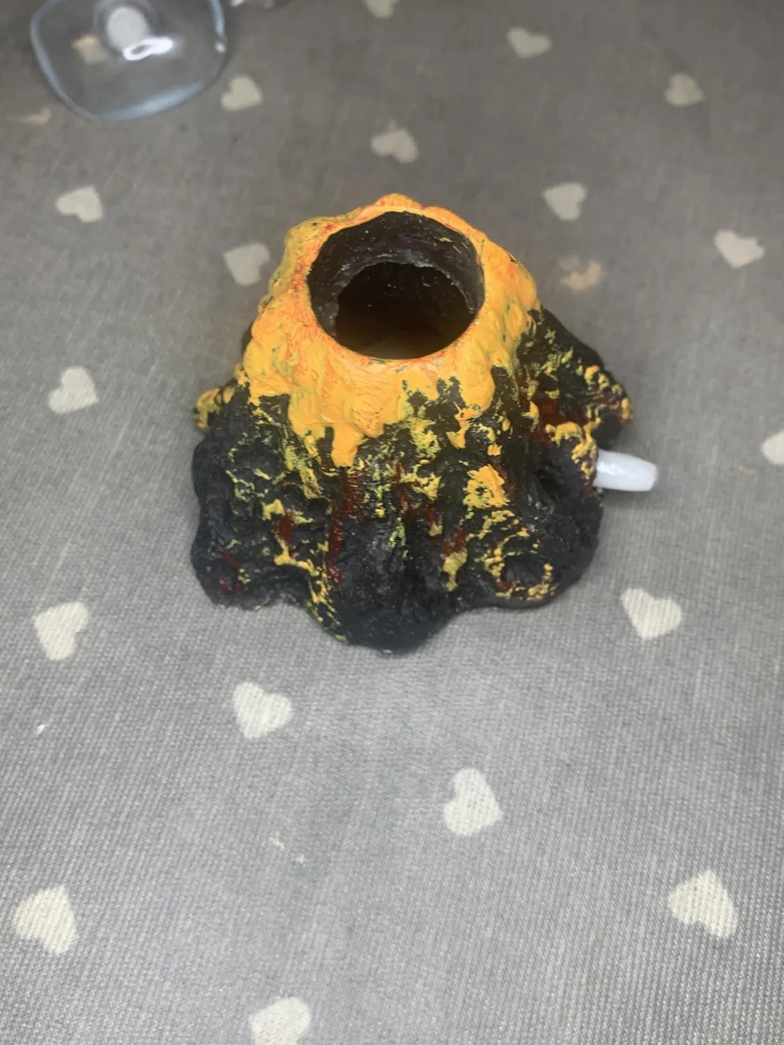 Pawfly Vulcano Decorazione Acquario Resina con Bolle