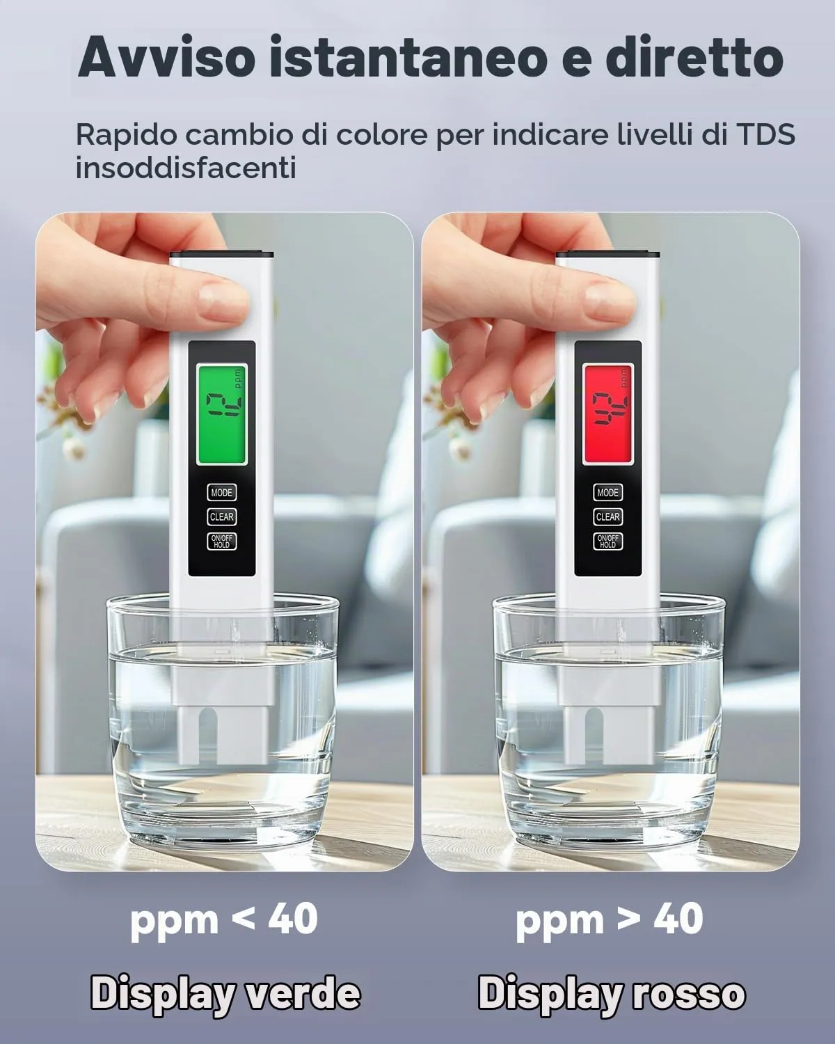 Pawfly Set Tester pH e TDS Misuratore Acqua pH EC Vasca