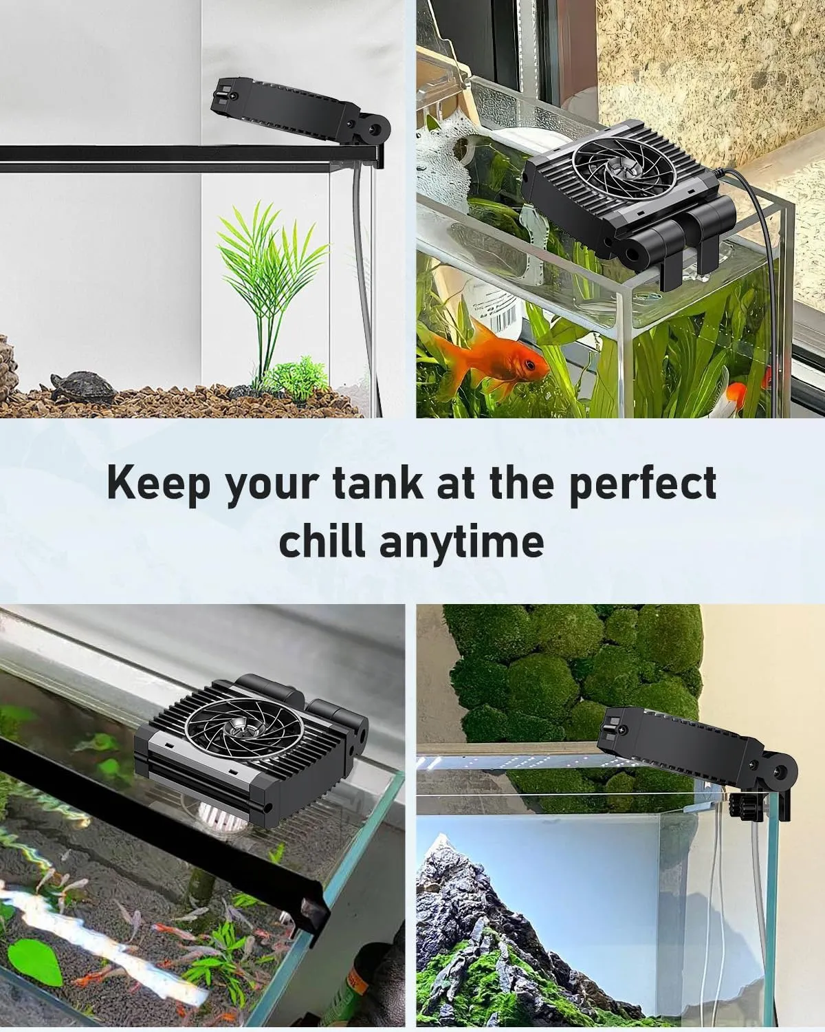 Pawfly Ventola Raffreddamento Acquario 1 Ventola Timer