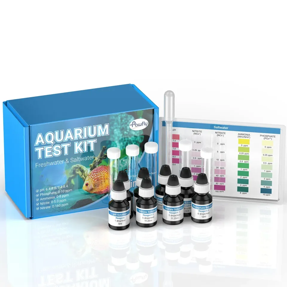 Pawfly Kit Test 5 in 1 tester acqua acquario dolce e salata