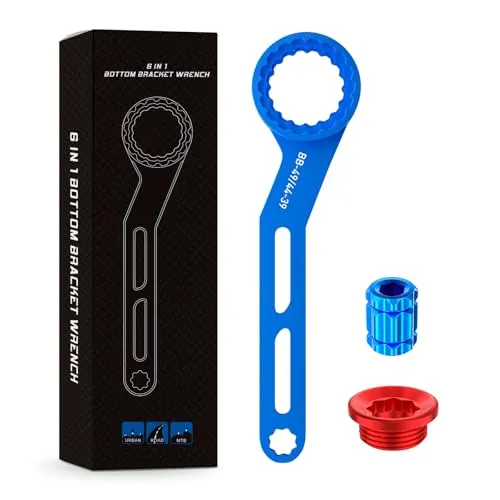 Pawfly Chiave Movimento Centrale Bici 6 in 1 Alluminio