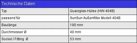 SunSun HW-404B boccola quarzo filtro esterno acquario