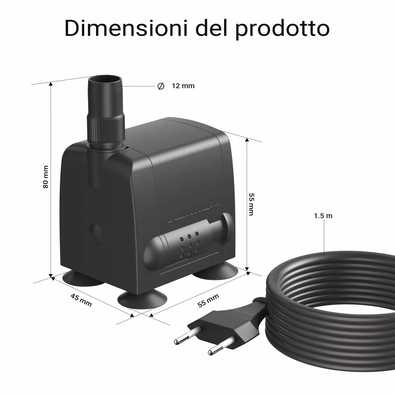 SunSun JP-032 pompa acquario 600 l/h 8 W