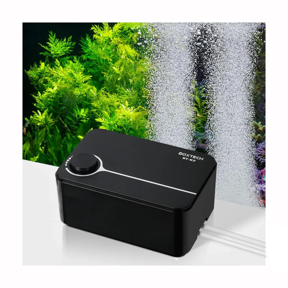 boxtech pompa aria acquario 5W doppia uscita 550L