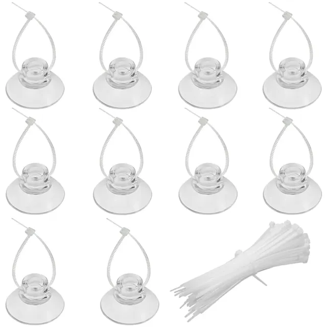 Pawfly ventose acquario trasparenti 10 pz con 20 fascette