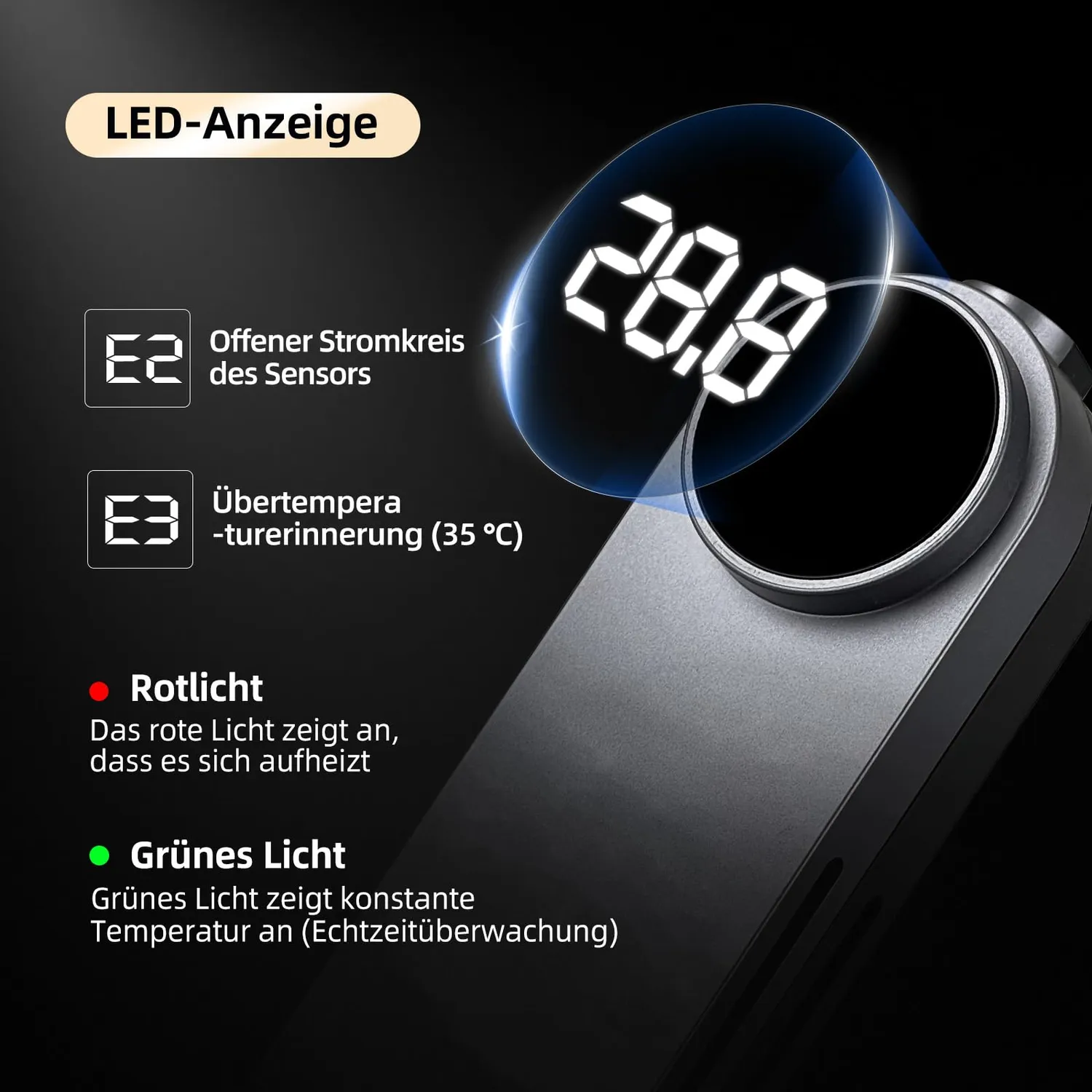 boxtech Mini riscaldatore acquario 50W display 20-34°C