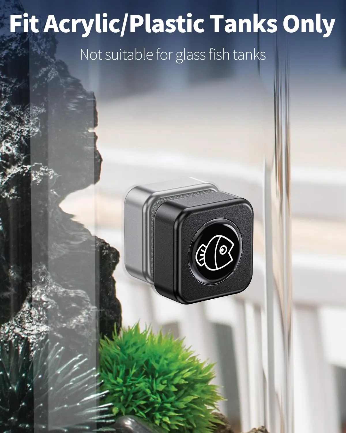 Pawfly spazzola magnetica acquario acrilico mini 40 L