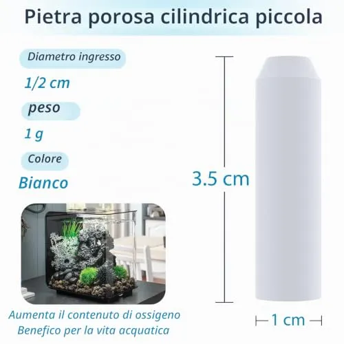 Pawfly HS-55 pietra porosa acquario 10 pezzi bolle medie