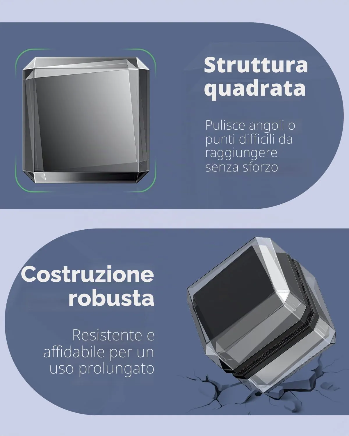 Pawfly Pulitore Magnetico 2,5 cm spazzola vetro 0,5 cm mini