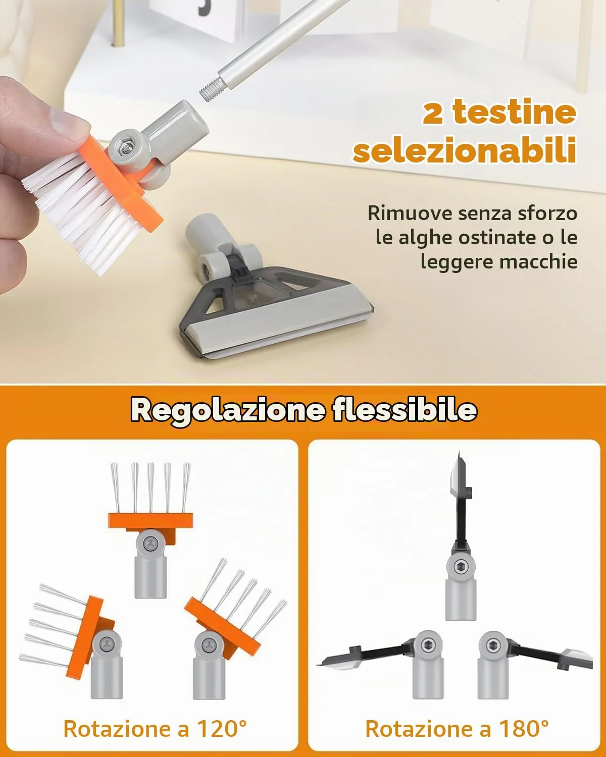 Pawfly raschietto alghe acquario 2 in 1 Standard lame