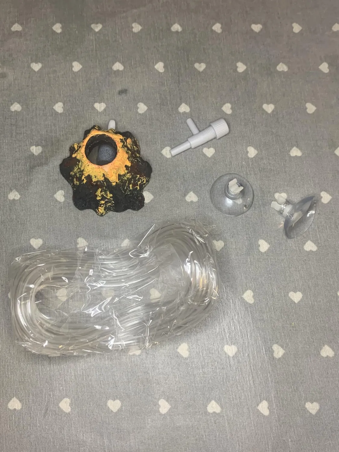 Pawfly Vulcano Decorazione Acquario Resina con Bolle