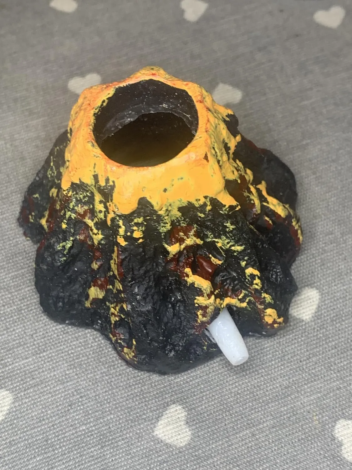 Pawfly Vulcano Decorazione Acquario Resina con Bolle