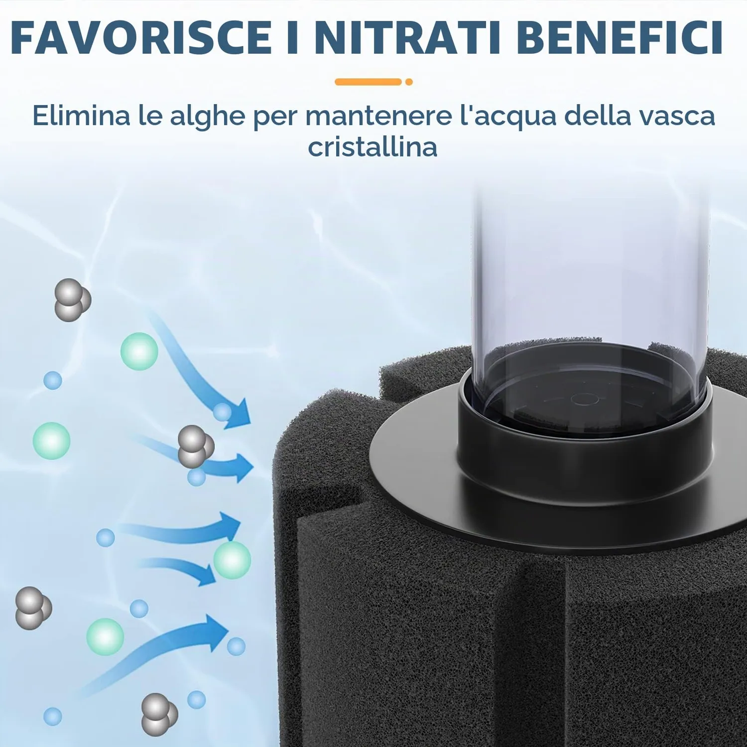 Pawfly filtro spugna nano 3 pz fino a 40L betta gamberi