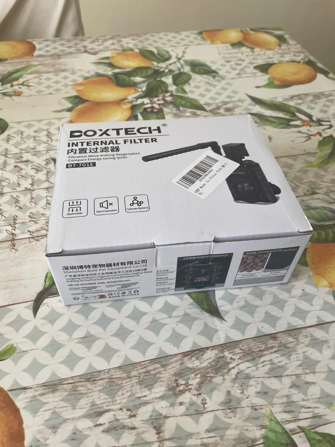 boxtech 5 in 1 filtro interno acquario 3W 390 L/H 75-150 L