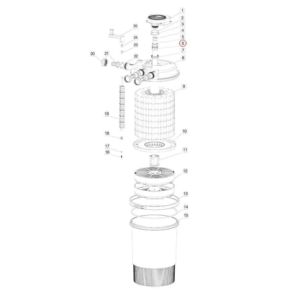 SunSun CPF-30000 tubo quarzo ricambio filtro pressione