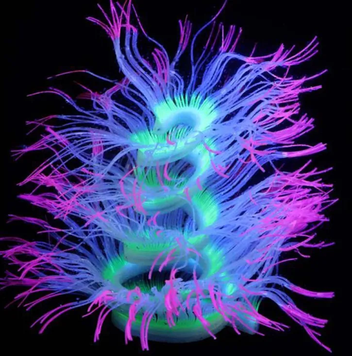 Aquariatech Decorazione Silicone Fluorescente 22P 100 cm UV
