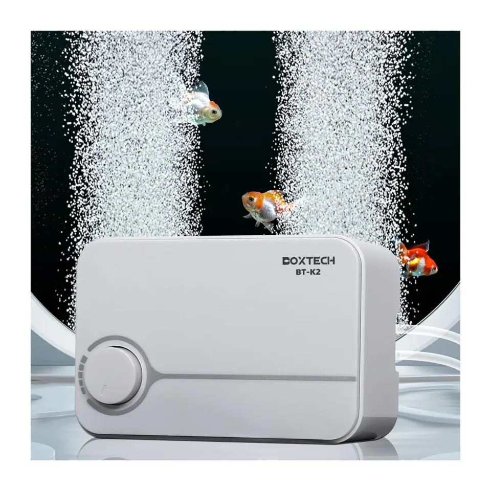 Boxtech Pompa Aria Acquario 2 Uscite 5W Silenziosa