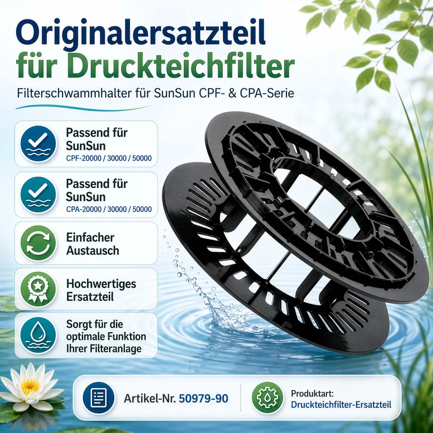 SunSun CPF-15000 supporto spugna ricambio filtro pressione