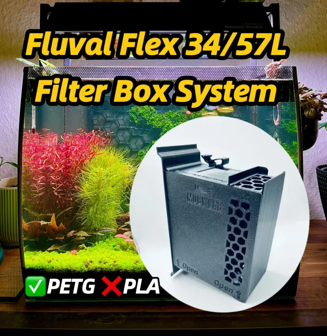 Moby Lab Fluval Flex 34L box filtrante acquario 4 scomparti