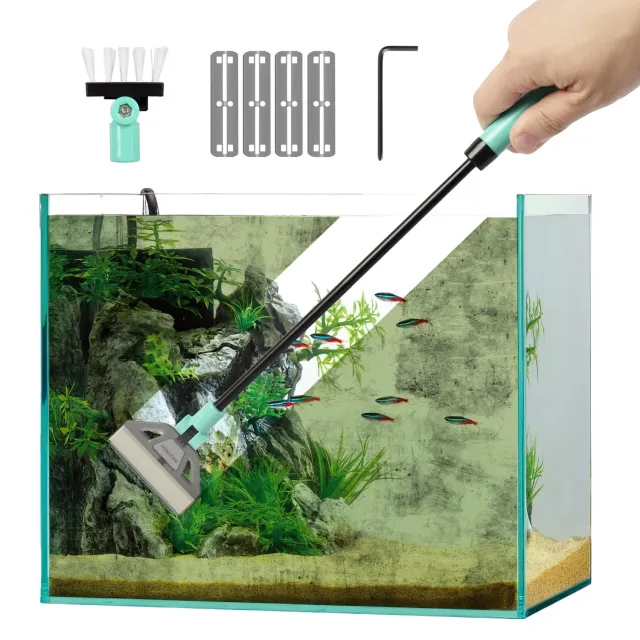 boxtech Raschietto Alghe 50 cm con 5 Lame Acciaio